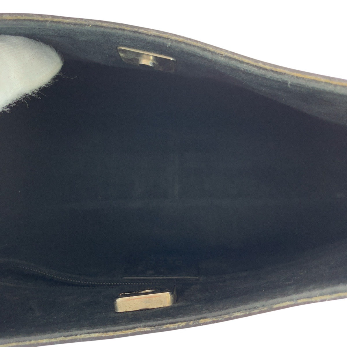 GUCCI Shoulder Bag 001 3739 leather Black Red SilverMetal Bamboo Women Used