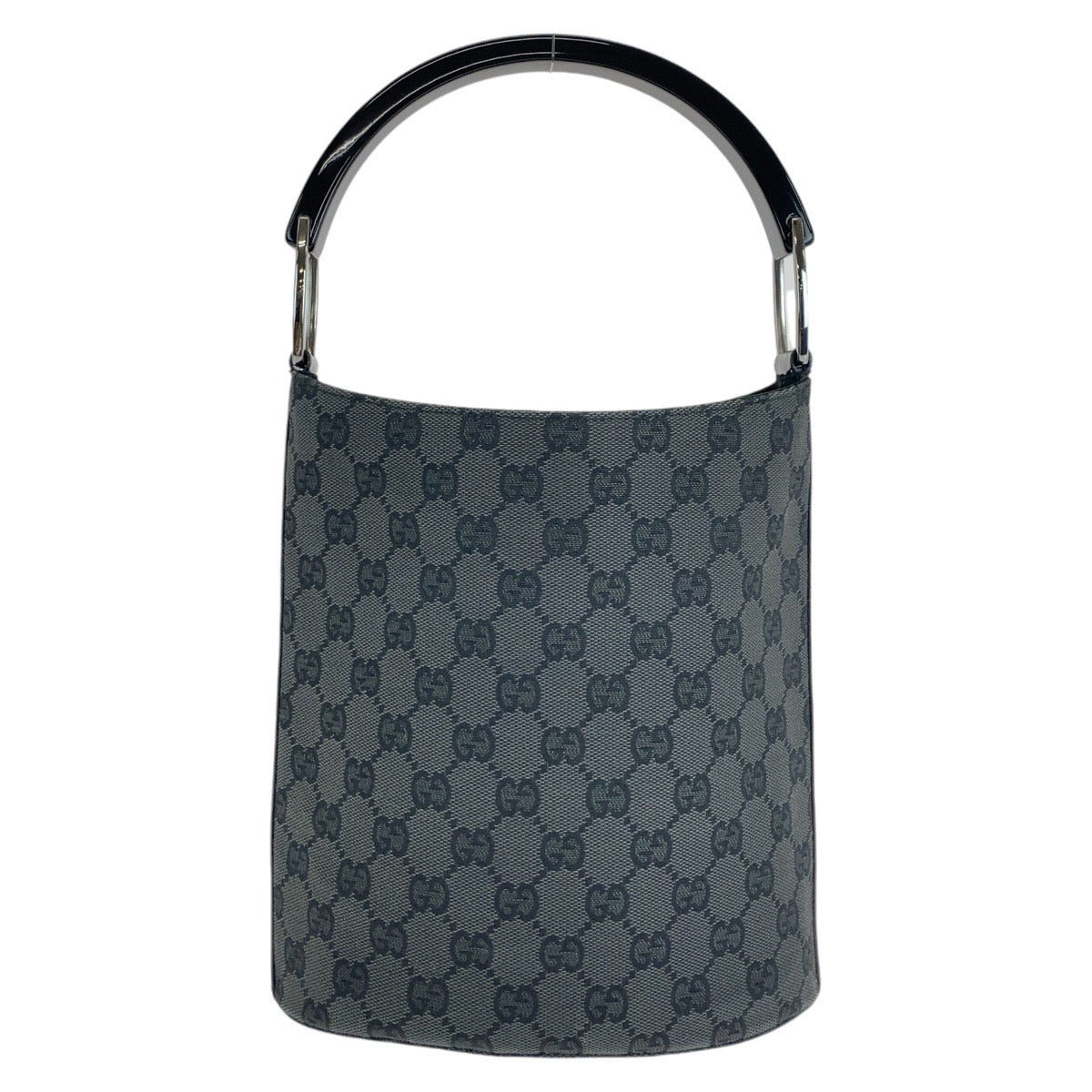GUCCI Handbag 001 3753 GG canvas, plastic Black black Handbag Women Used
