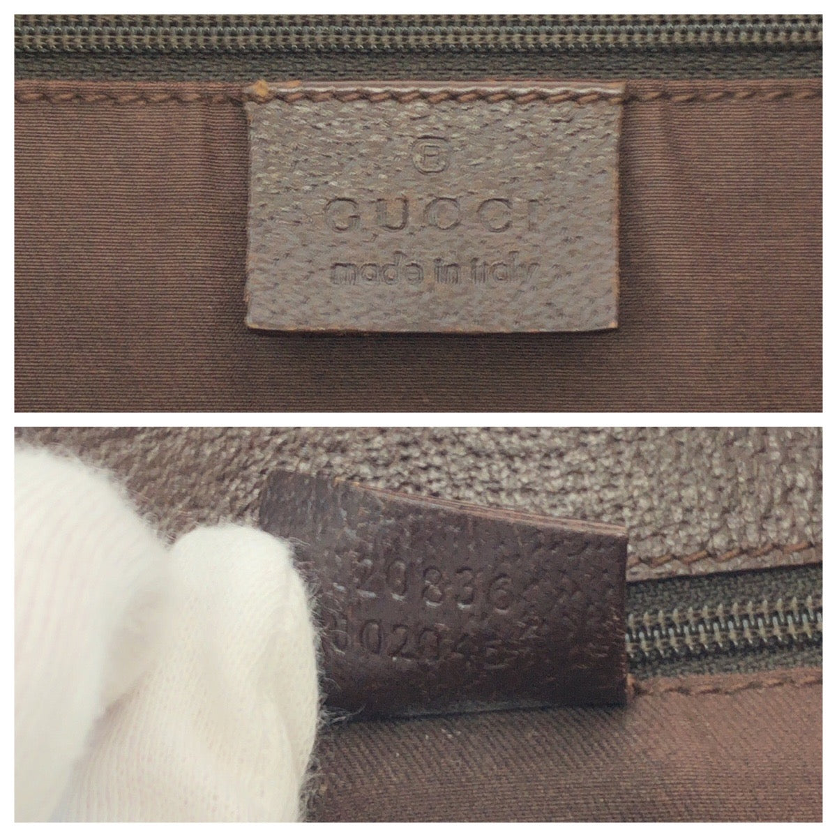 GUCCI Tote Bag 120836 GG canvas Beige Brown SilverMetal Tote Bag Shoulder Bag Women Used