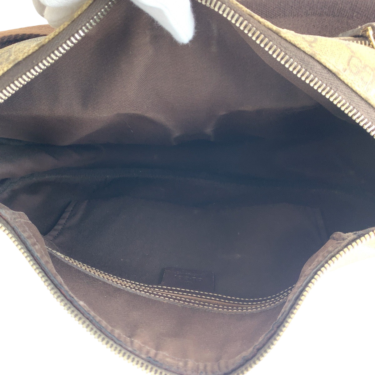 GUCCI Shoulder Bag 246861 GG Supreme Canvas Brown Beige SilverMetal Shoulder Bag Messenger bag Women Used