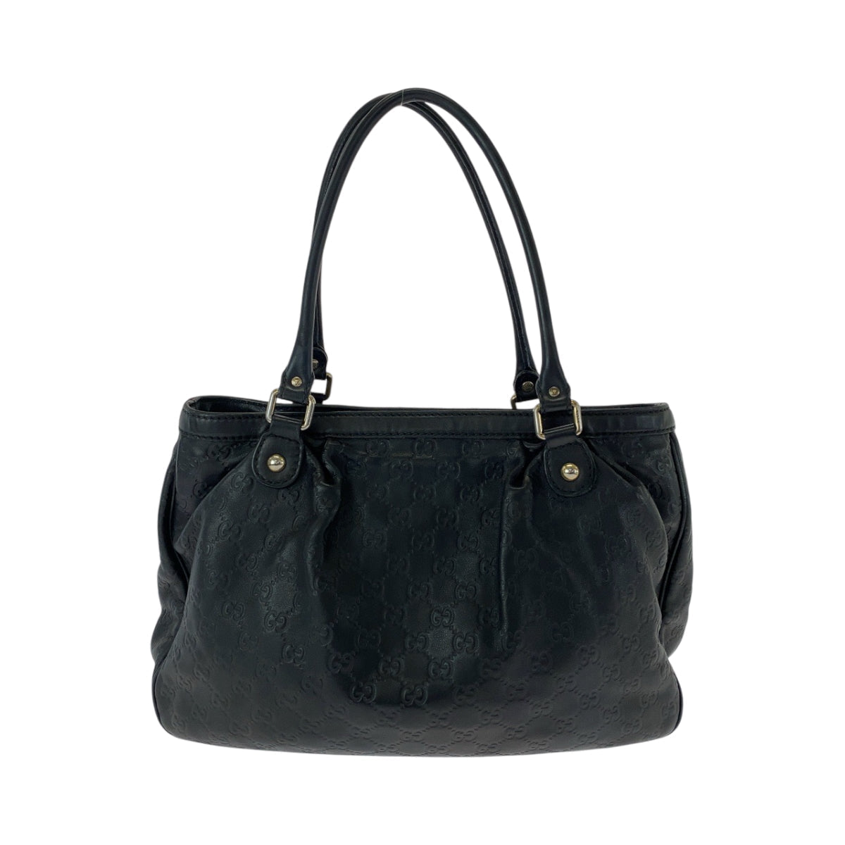 GUCCI Tote Bag 296853 leather Black GoldMetal Tote Bag Shoulder Bag Sukey Women Used