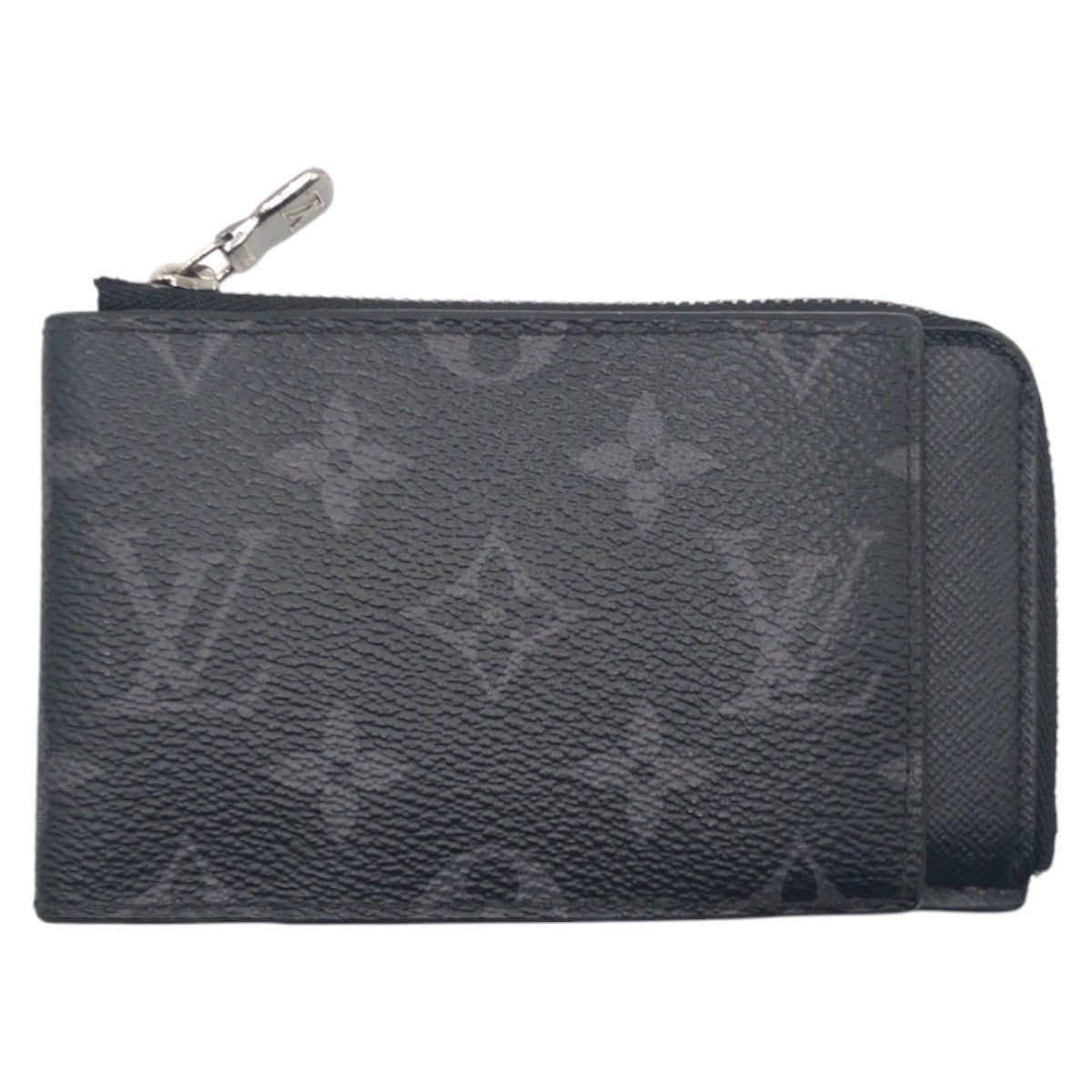 LOUIS VUITTON Bifold Wallet M81568 PVC Black SilverMetal Folding wallet Compact wallet Fragment case Monogram Eclipse hybrid wallet mens Used