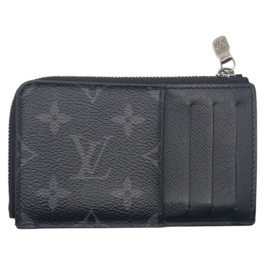 LOUIS VUITTON Bifold Wallet M81568 PVC Black SilverMetal Folding wallet Compact wallet Fragment case Monogram Eclipse hybrid wallet mens Used