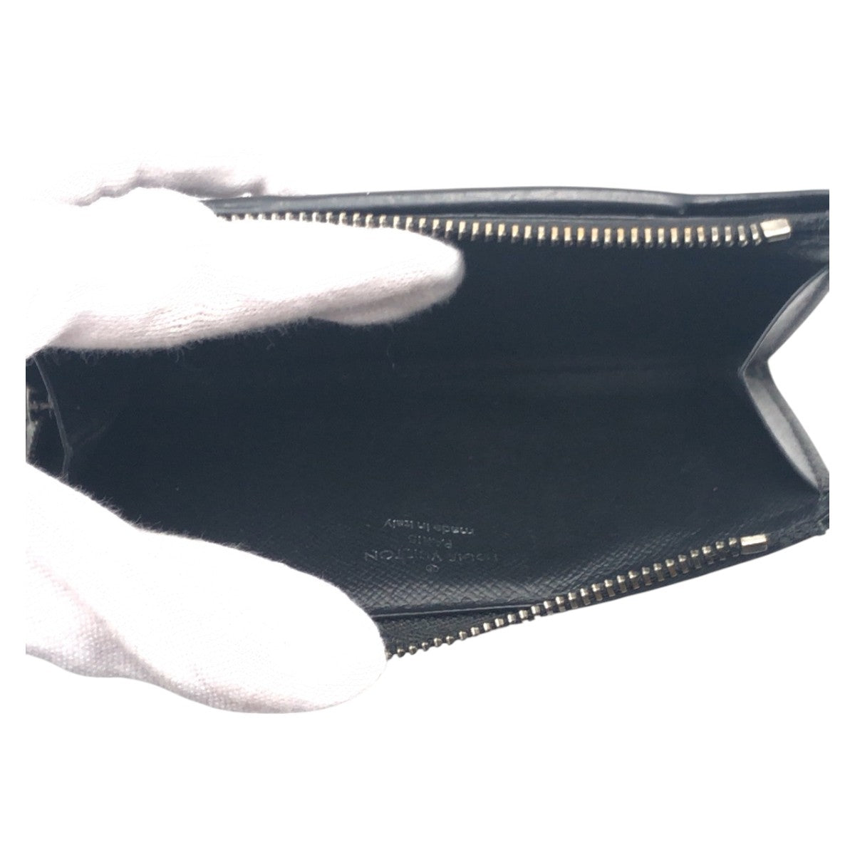 LOUIS VUITTON Bifold Wallet M81568 PVC Black SilverMetal Folding wallet Compact wallet Fragment case Monogram Eclipse hybrid wallet mens Used