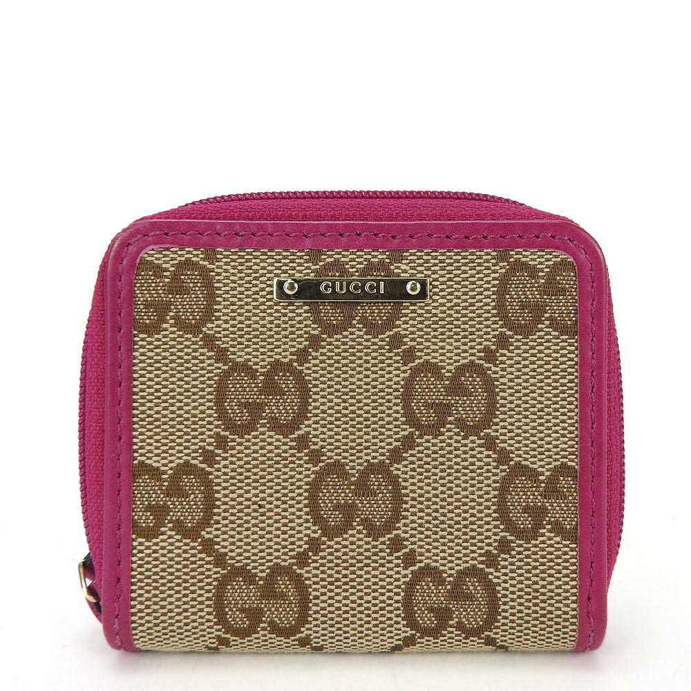 GUCCI Coin case 115255 GG canvas beige