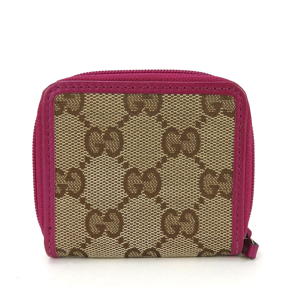 GUCCI Coin case 115255 GG canvas beige