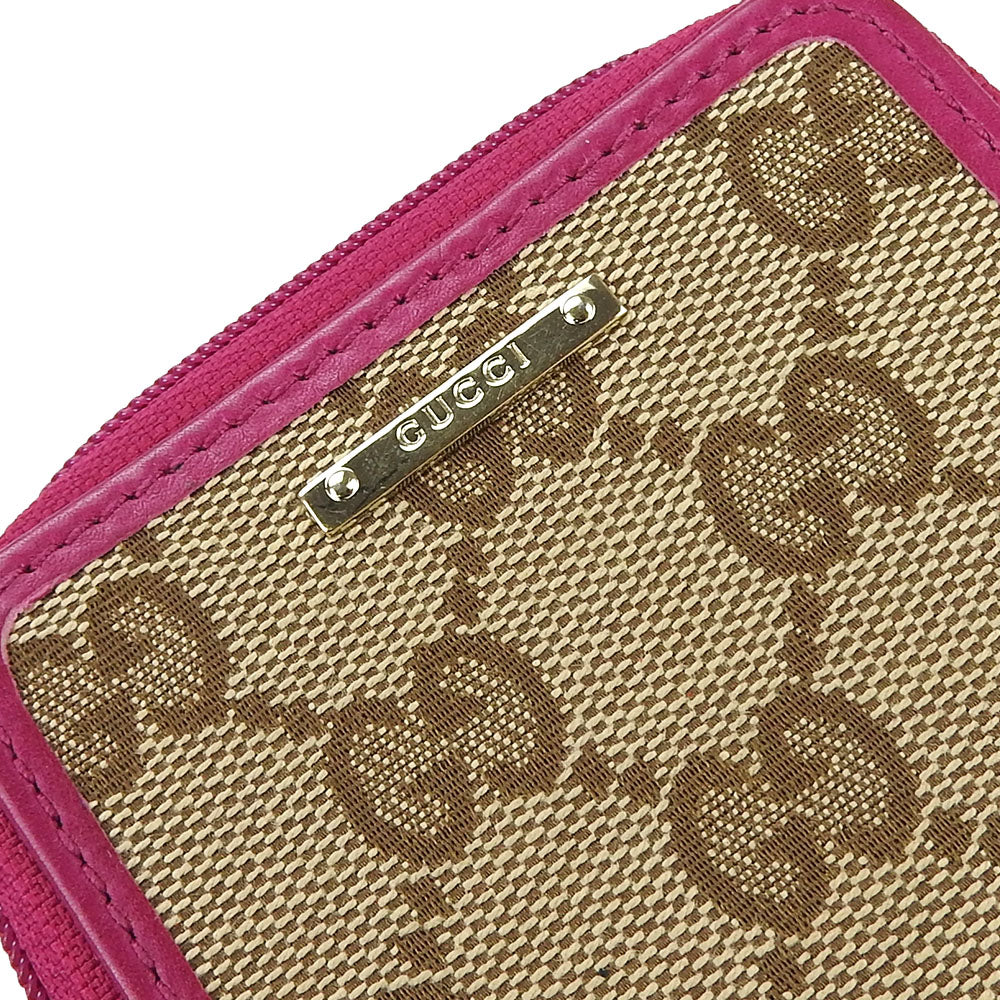 GUCCI Coin case 115255 GG canvas beige