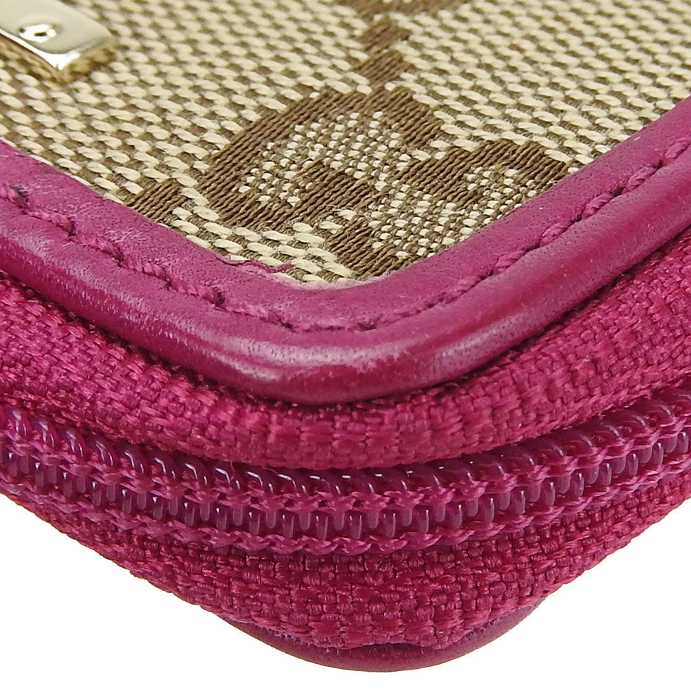 GUCCI Coin case 115255 GG canvas beige