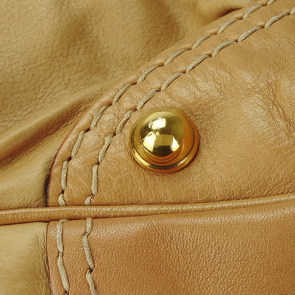GUCCI Shoulder Bag 203542 leather beige