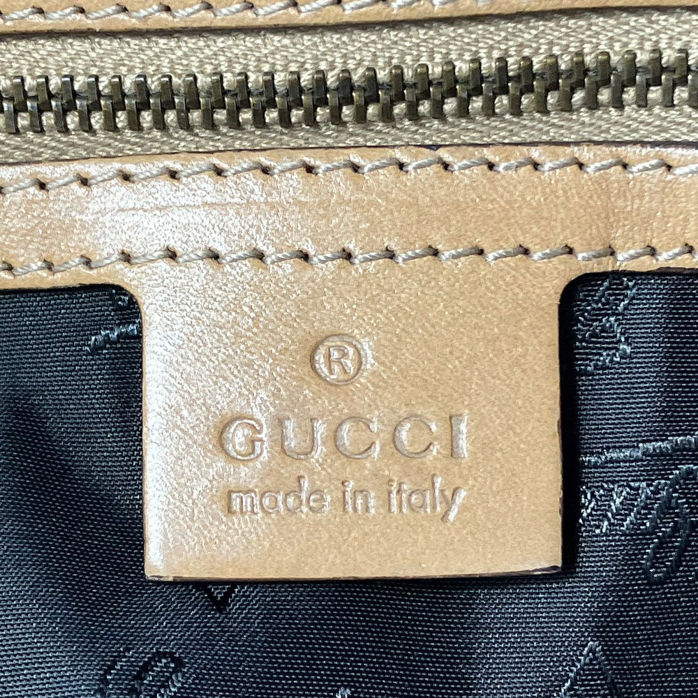 GUCCI Shoulder Bag 203542 leather beige