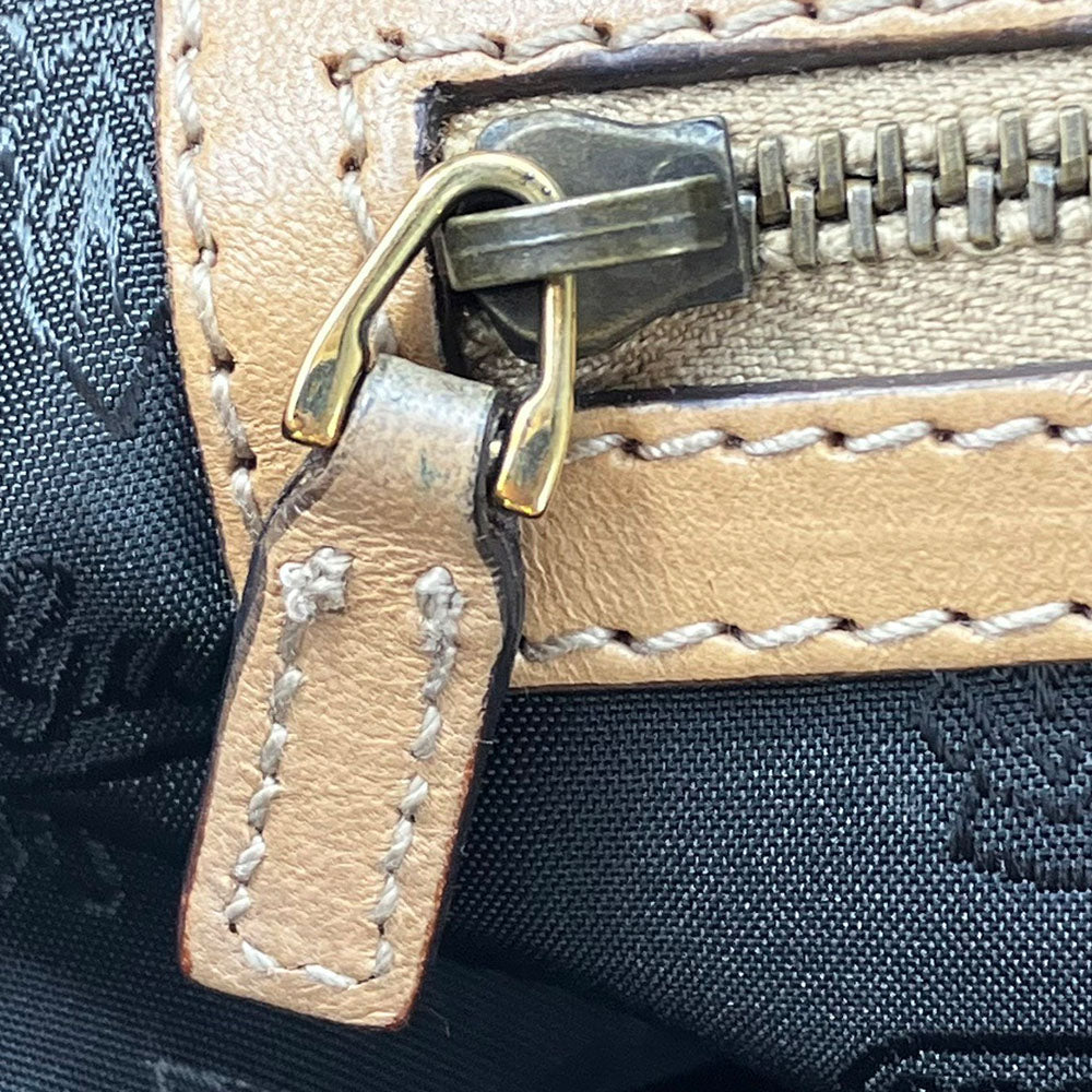 GUCCI Shoulder Bag 203542 leather beige