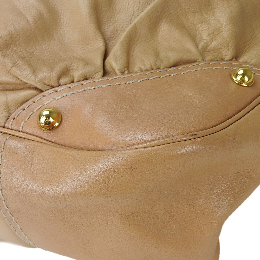 GUCCI Shoulder Bag 203542 leather beige