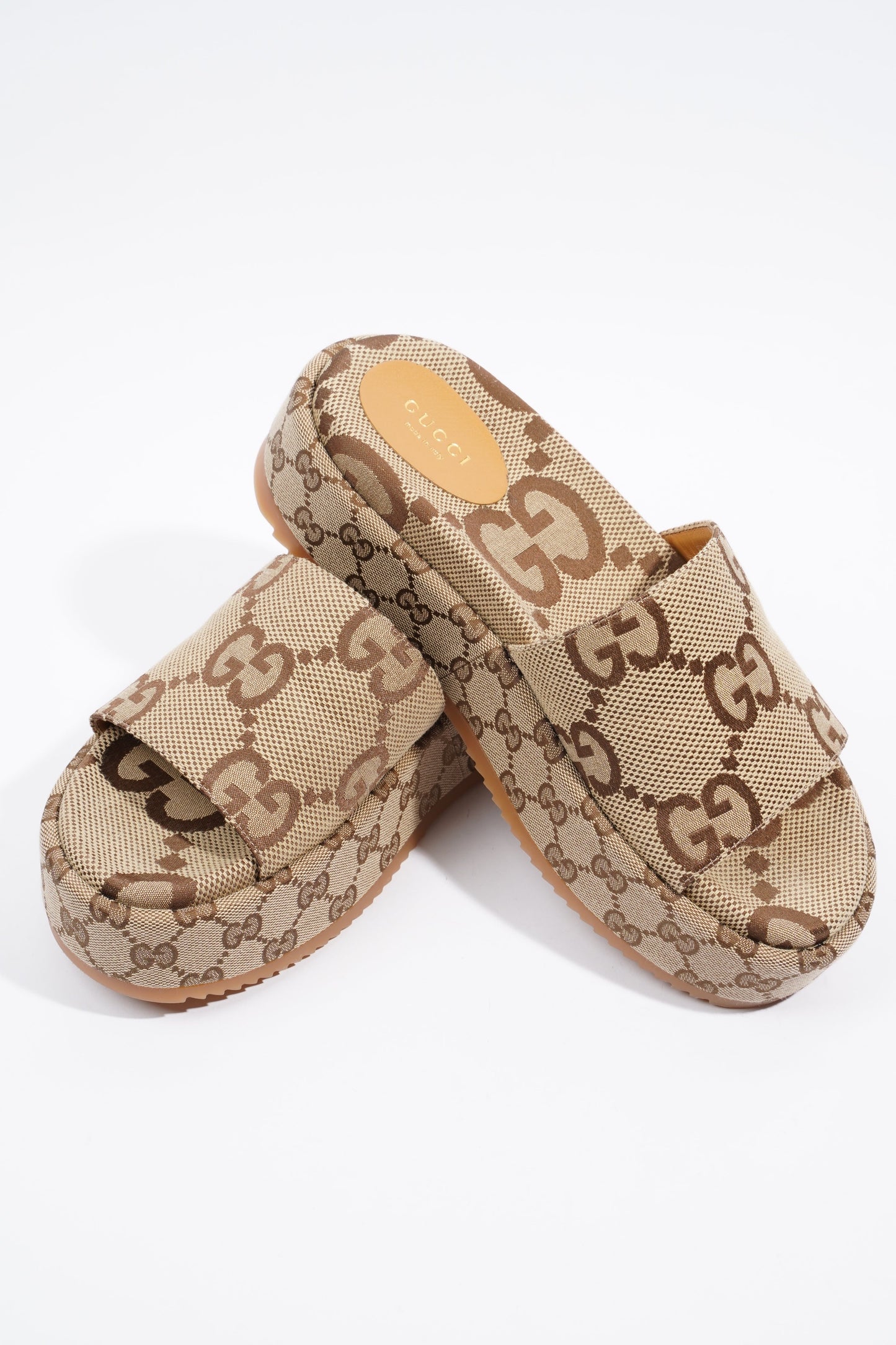 Gucci Platform Sandal Supreme Canvas EU 39 UK 6