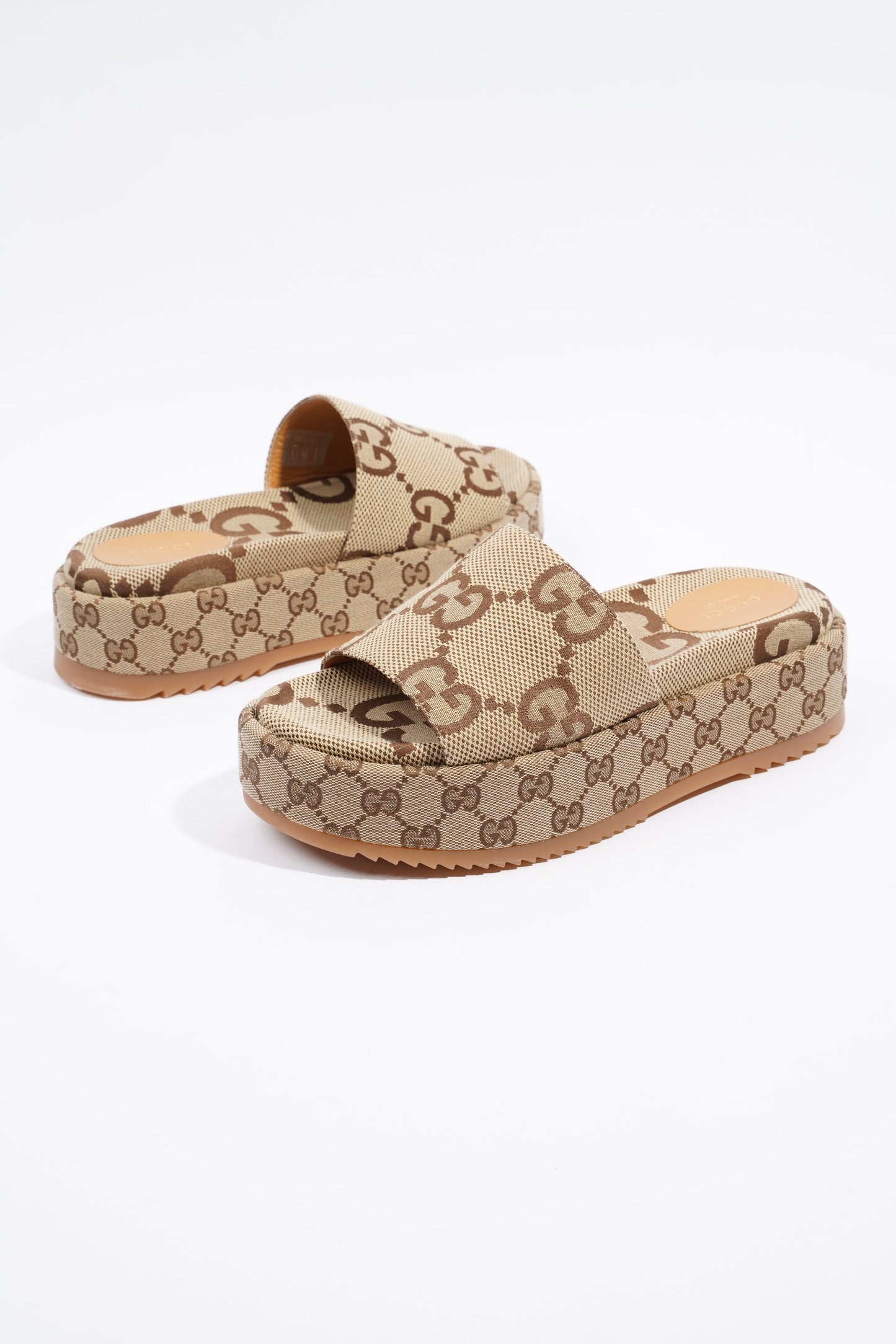 Gucci Platform Sandal Supreme Canvas EU 39 UK 6