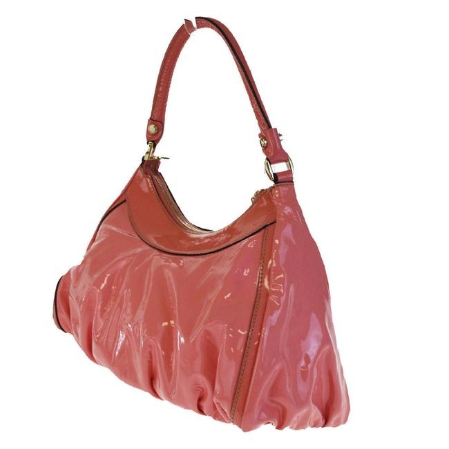 Gucci Abbey D Ring Pursesdesigner Purses Salmon Pink Patent Leather Shoulder Bag