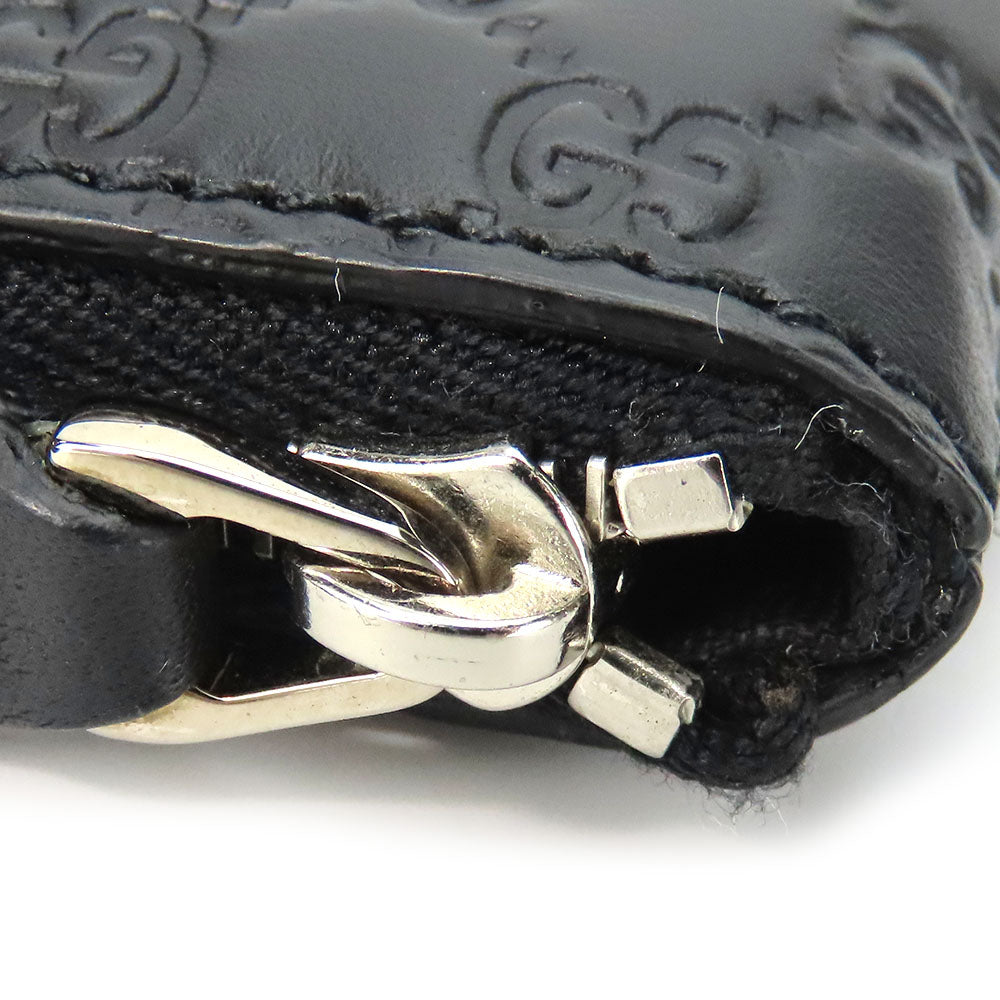 GUCCI Coin case 544476 Sima leather black