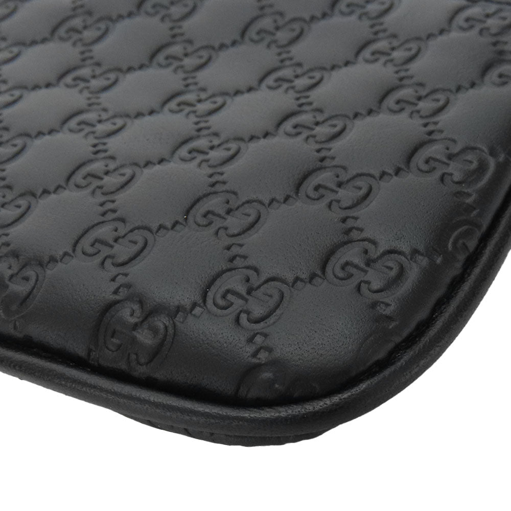 GUCCI Coin case 544476 Sima leather black