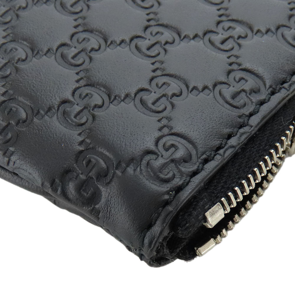 GUCCI Coin case 544476 Sima leather black