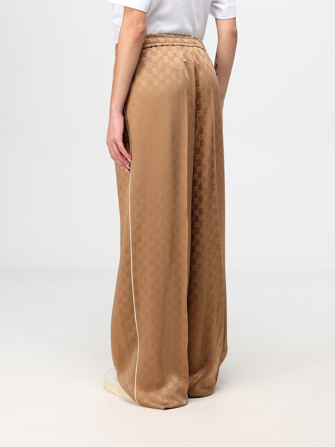 Gucci Pants Woman Beige Woman