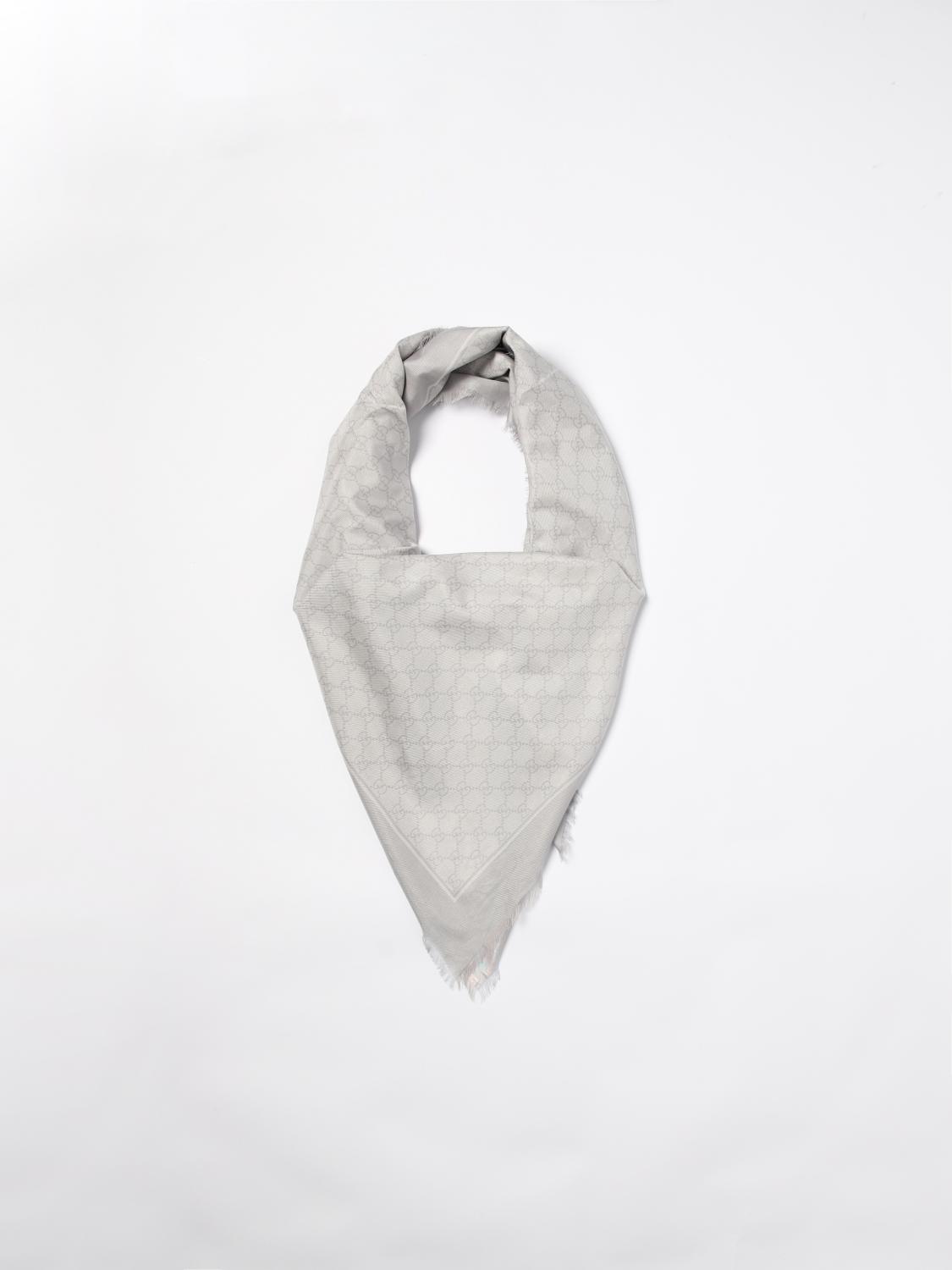 Gucci Scarf Woman Grey Woman