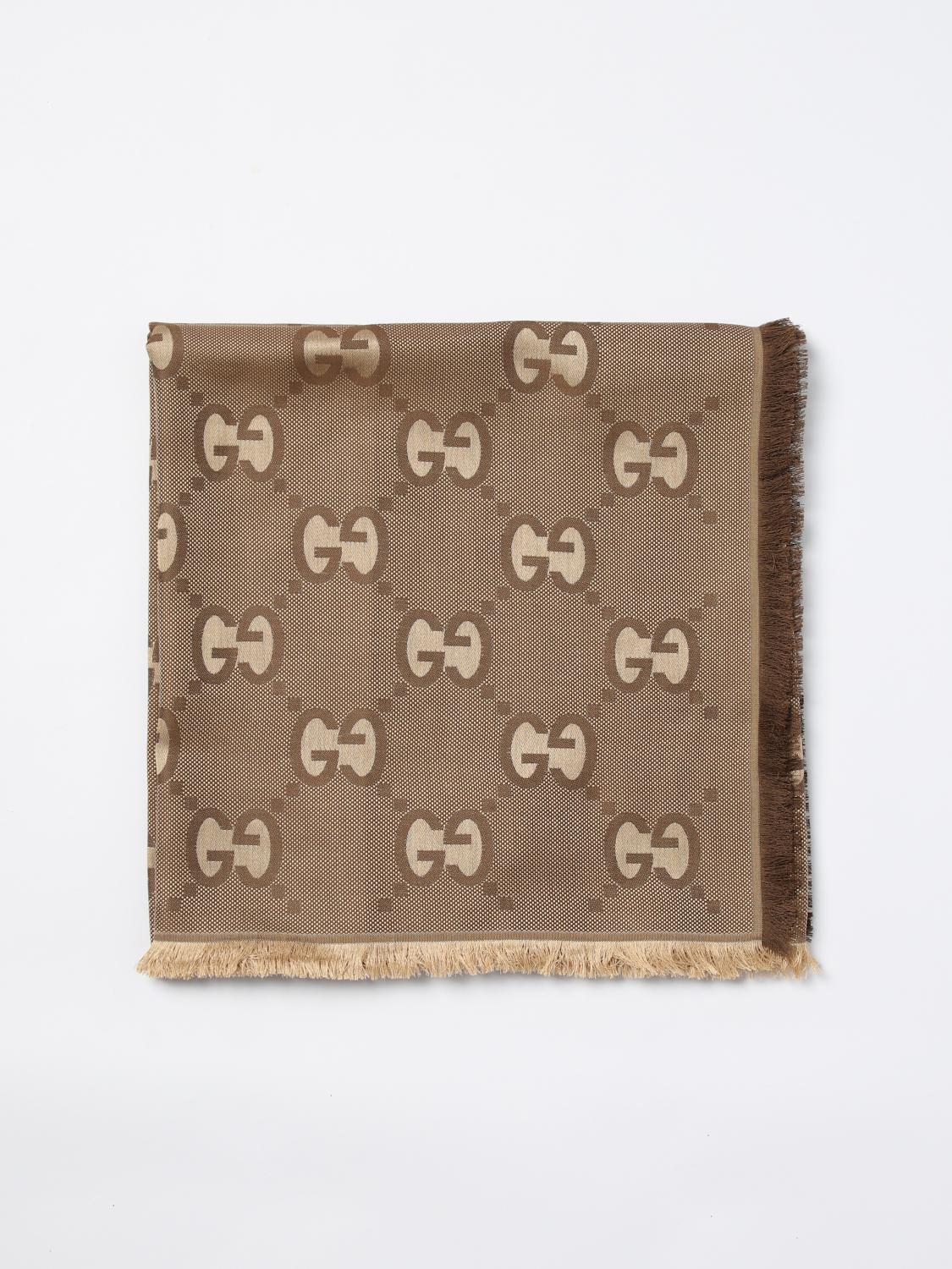 Gucci Scarf Woman Beige Woman
