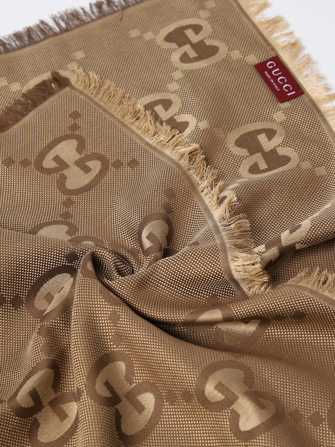 Gucci Scarf Woman Beige Woman