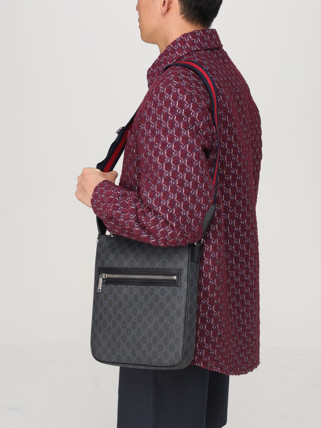 Gucci Shoulder Bag Men Black Men