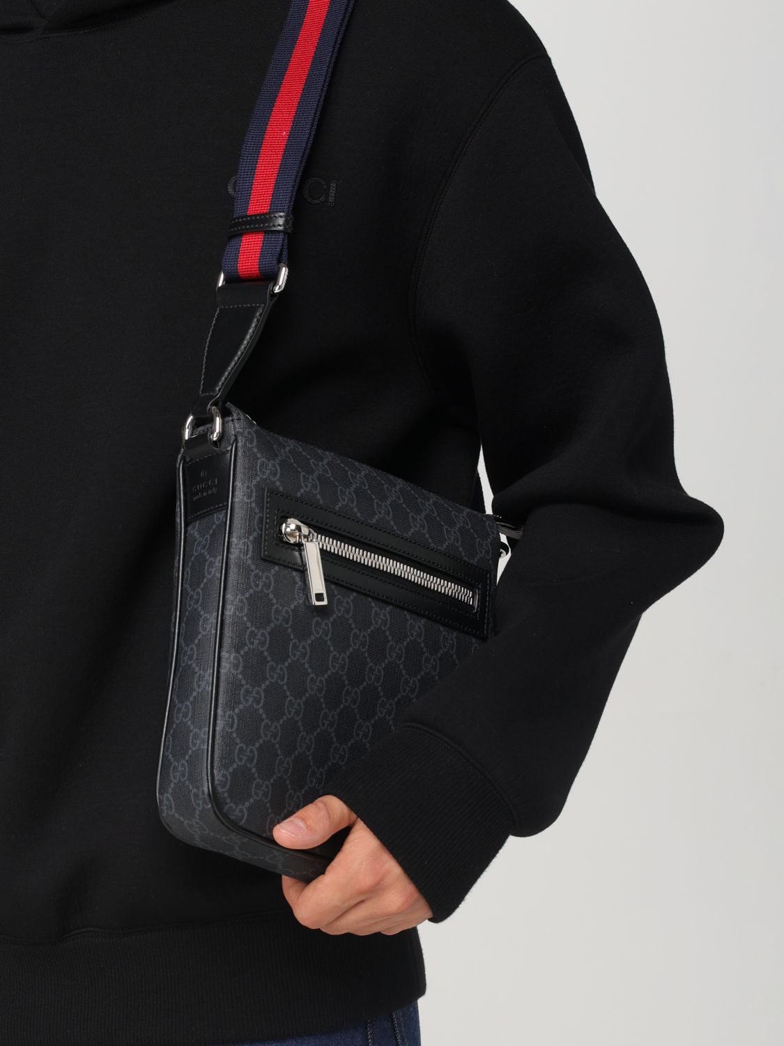Gucci Shoulder Bag Men Black Men