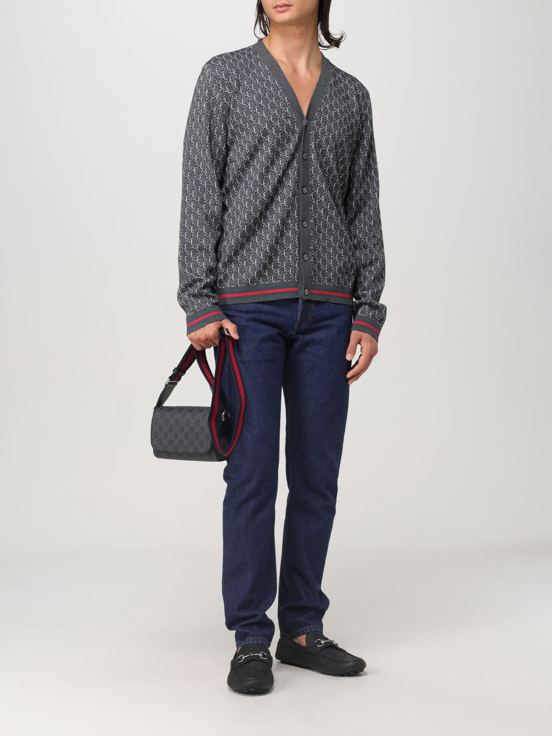 Gucci Shoulder Bag Men Black Men