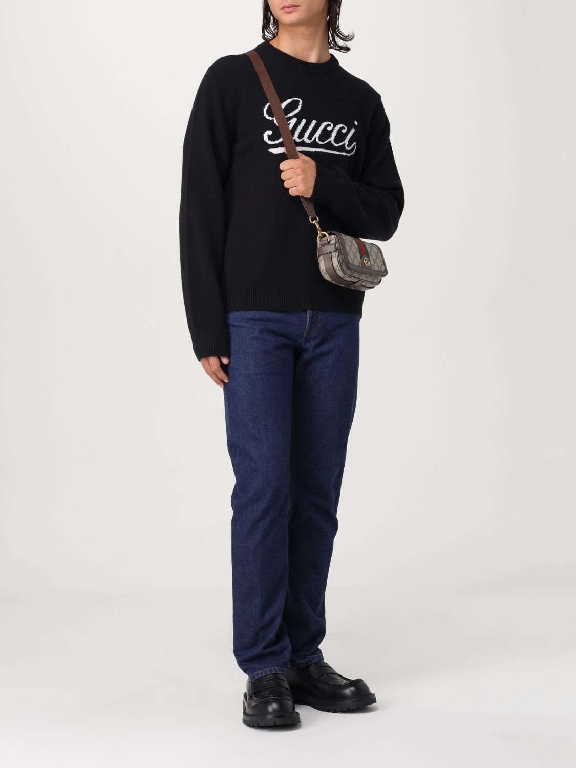 Gucci Shoulder Bag Men Beige Men