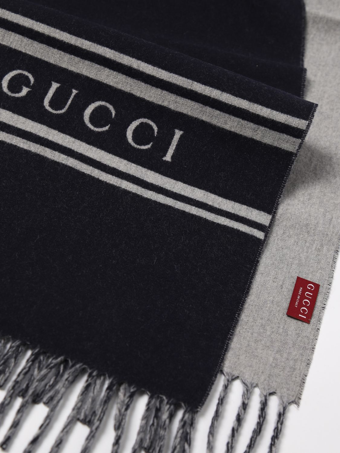 Gucci Scarf Men Blue Men