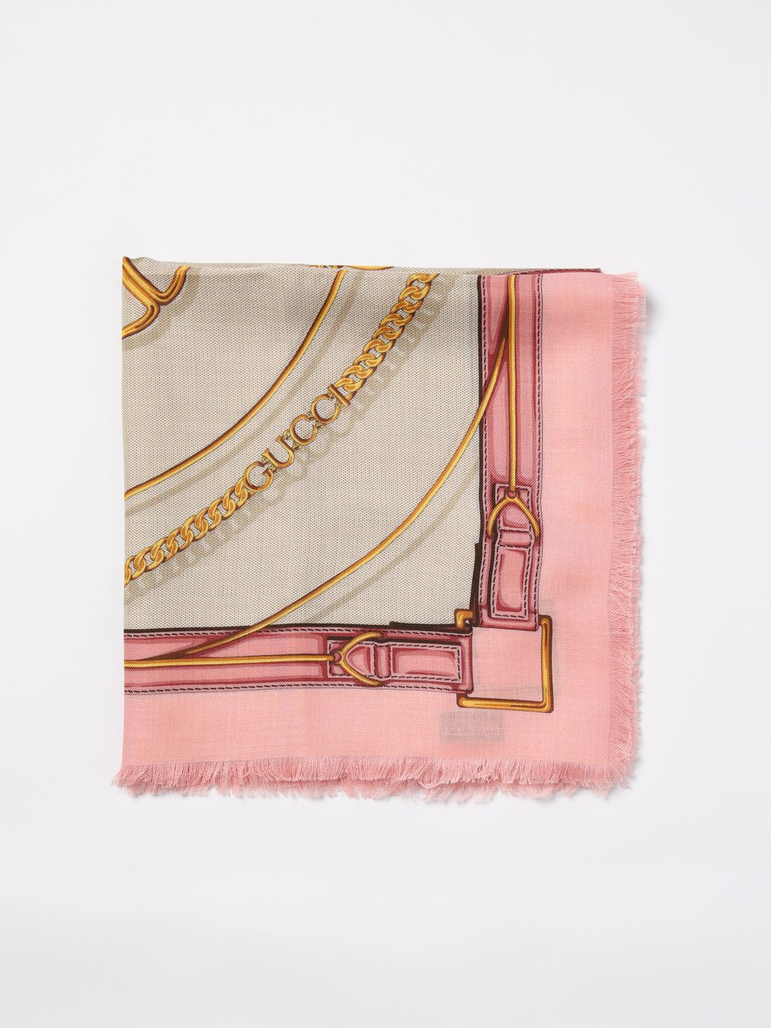 Gucci Scarf Men Pink Men