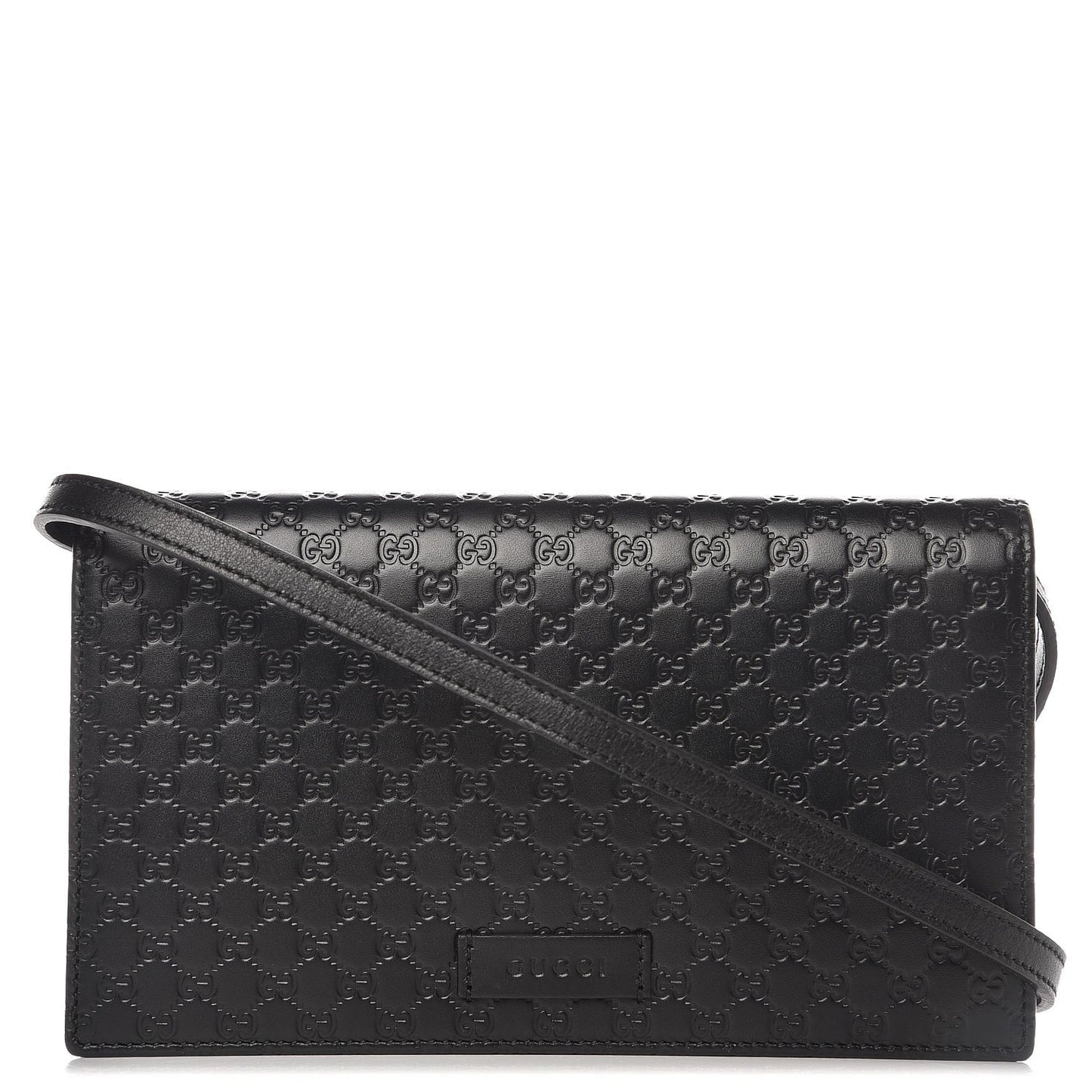 Gucci Microguccissima Leather Shoulder Bag in Black