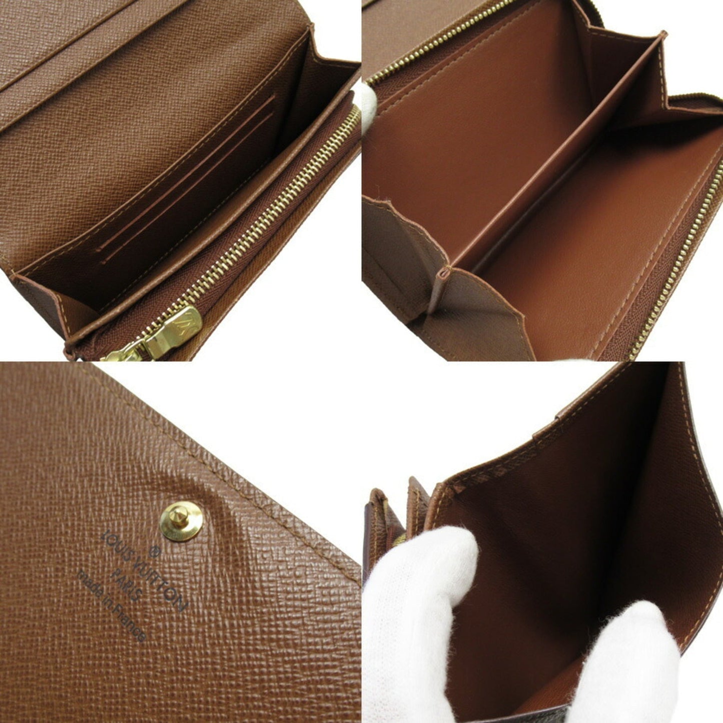 Louis Vuitton Brown Canvas Tresor wallet accessories
