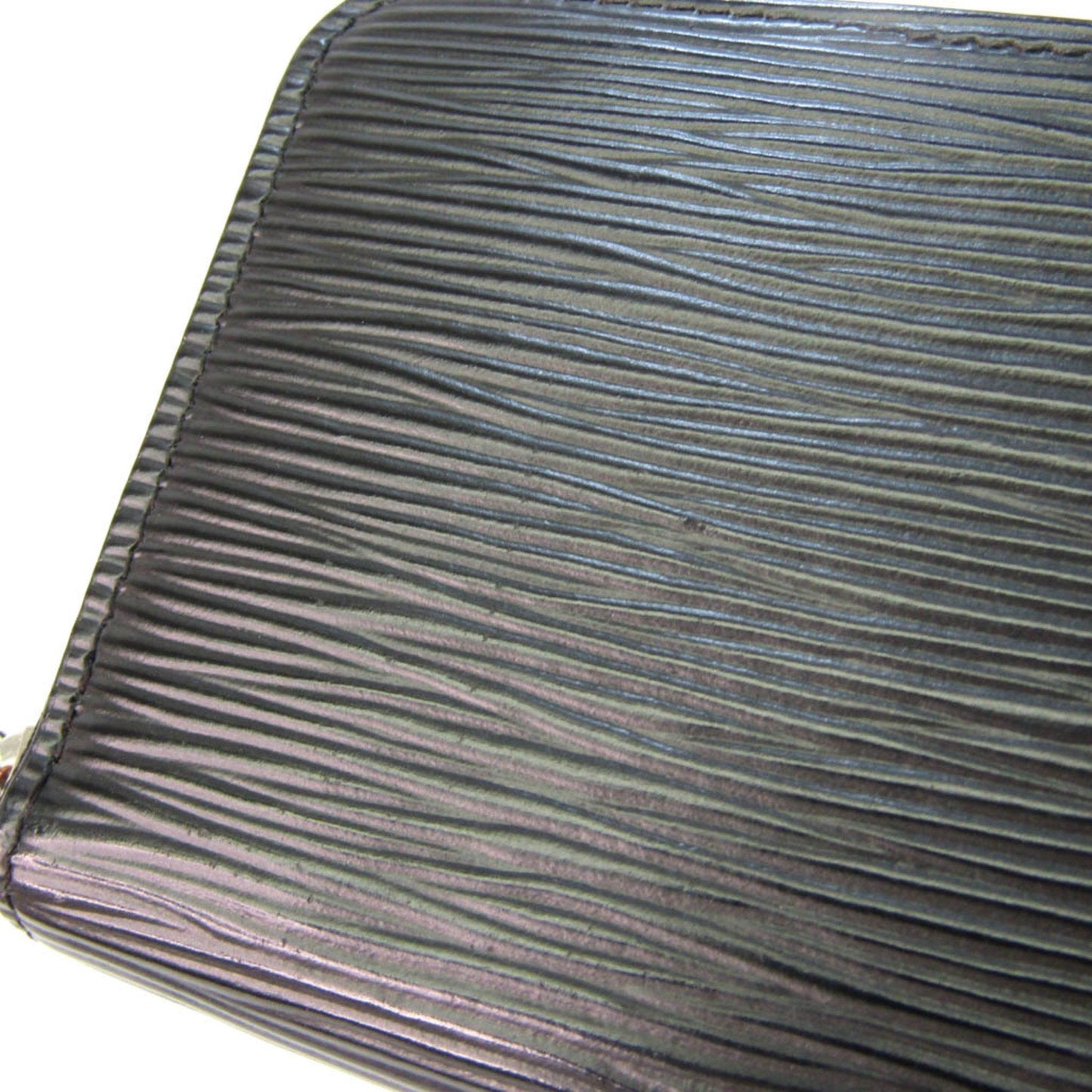 Louis Vuitton Black Leather Portefeuille Clemence wallet accessories