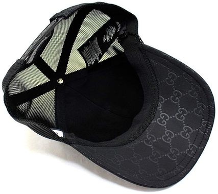 Gucci GG Guccissima Nylon Baseball Cap in Black