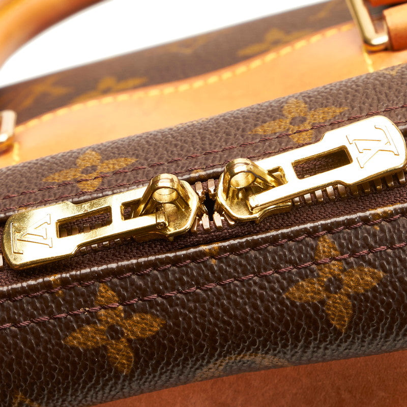 Louis Vuitton Brown Canvas Deauville handbag bag