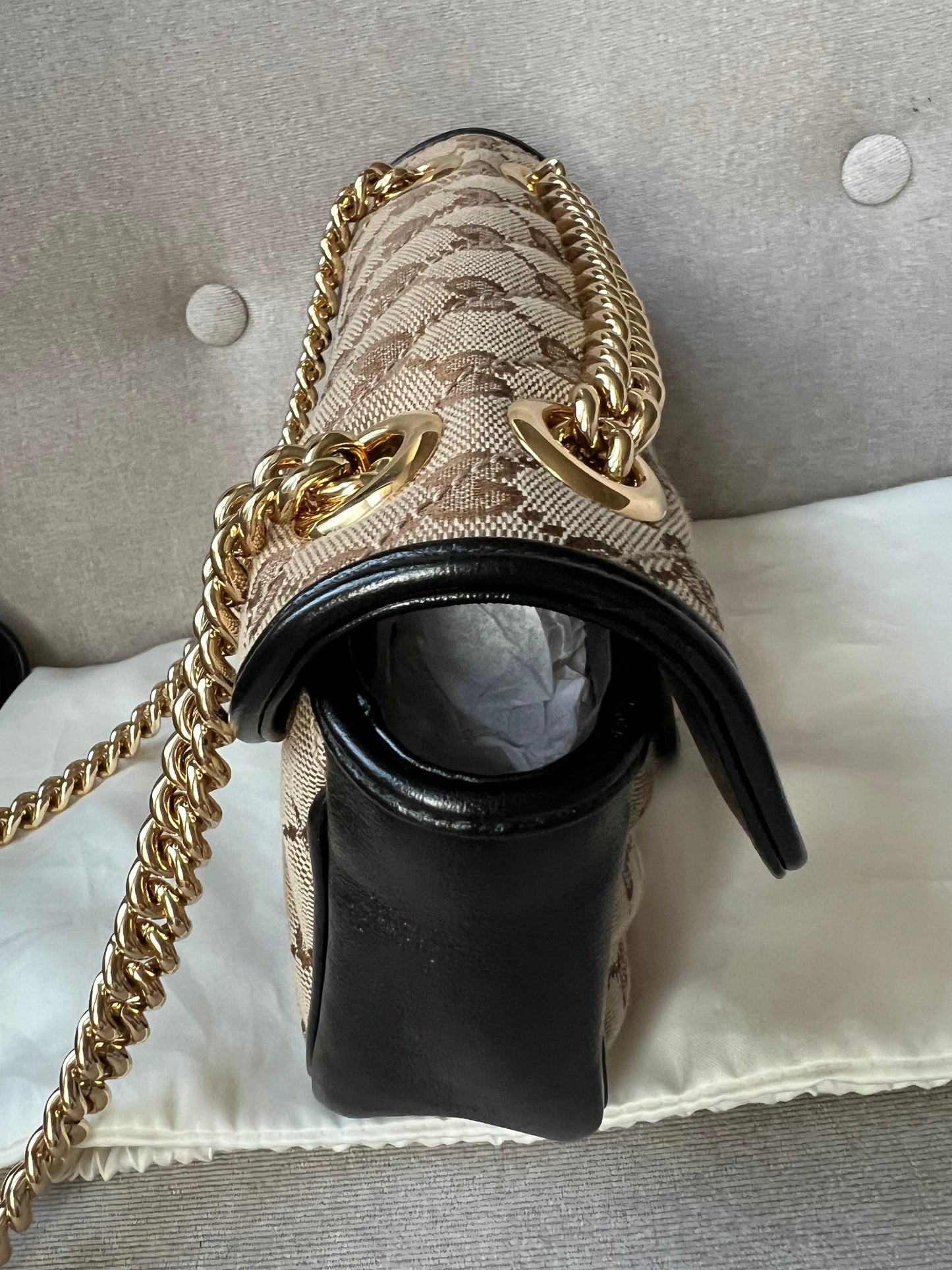 Gucci GG Beige Marmont Mini Shoulder Bag (RRP £1,470)