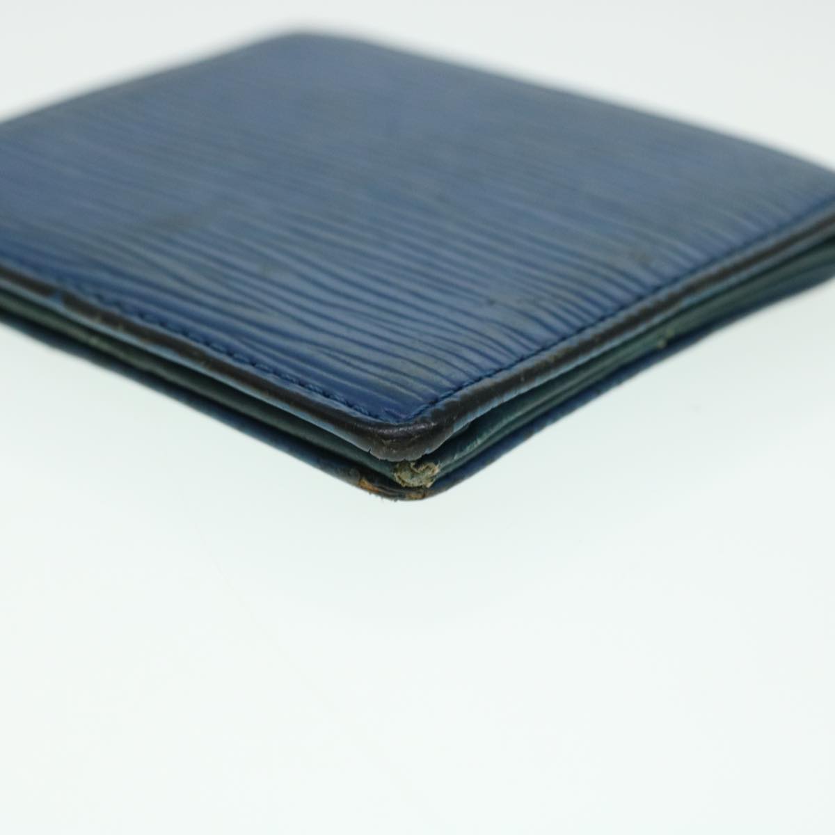 LOUIS VUITTON Epi Porte Monnaie Boite Coin Purse Blue M63695 LV  43541