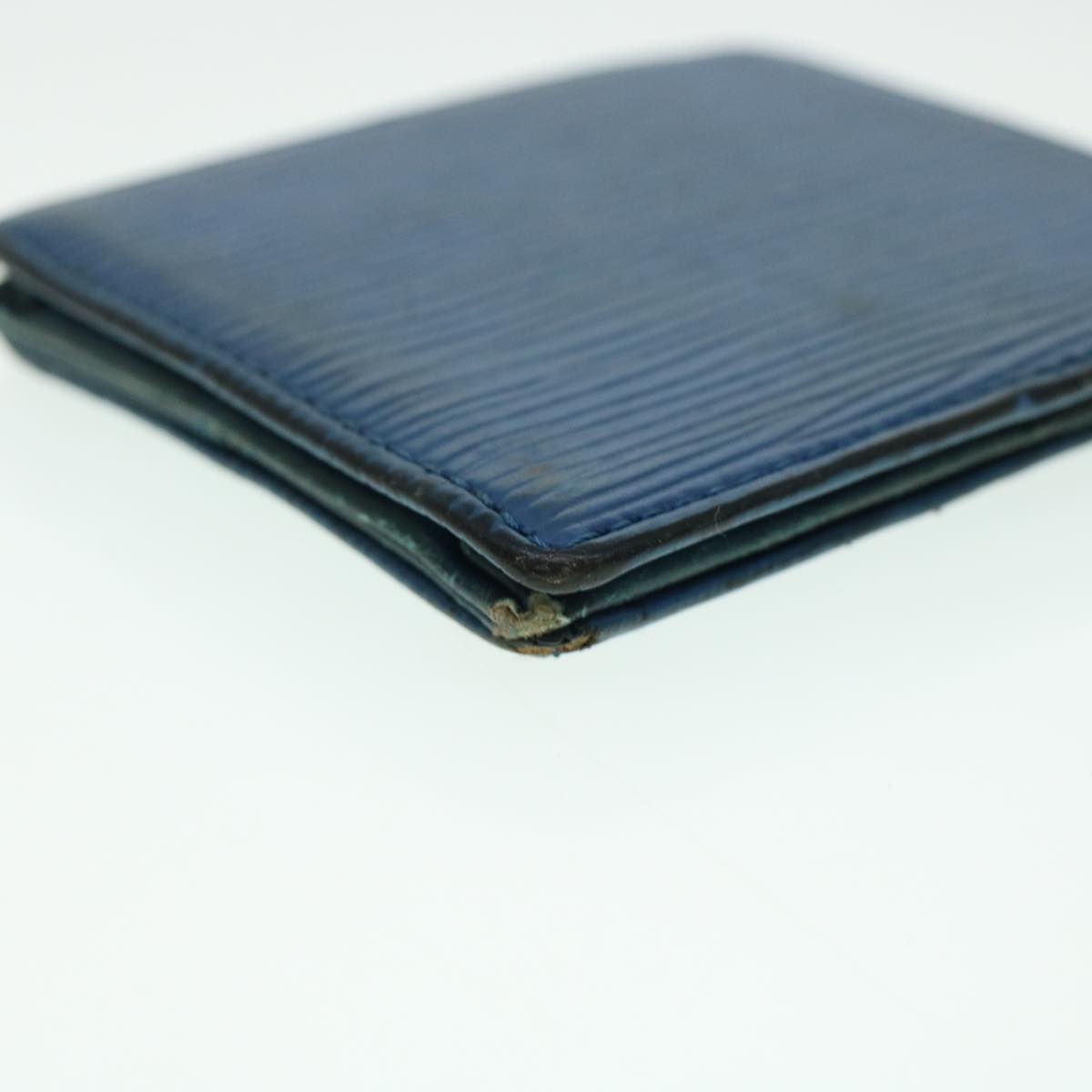 LOUIS VUITTON Epi Porte Monnaie Boite Coin Purse Blue M63695 LV  43541