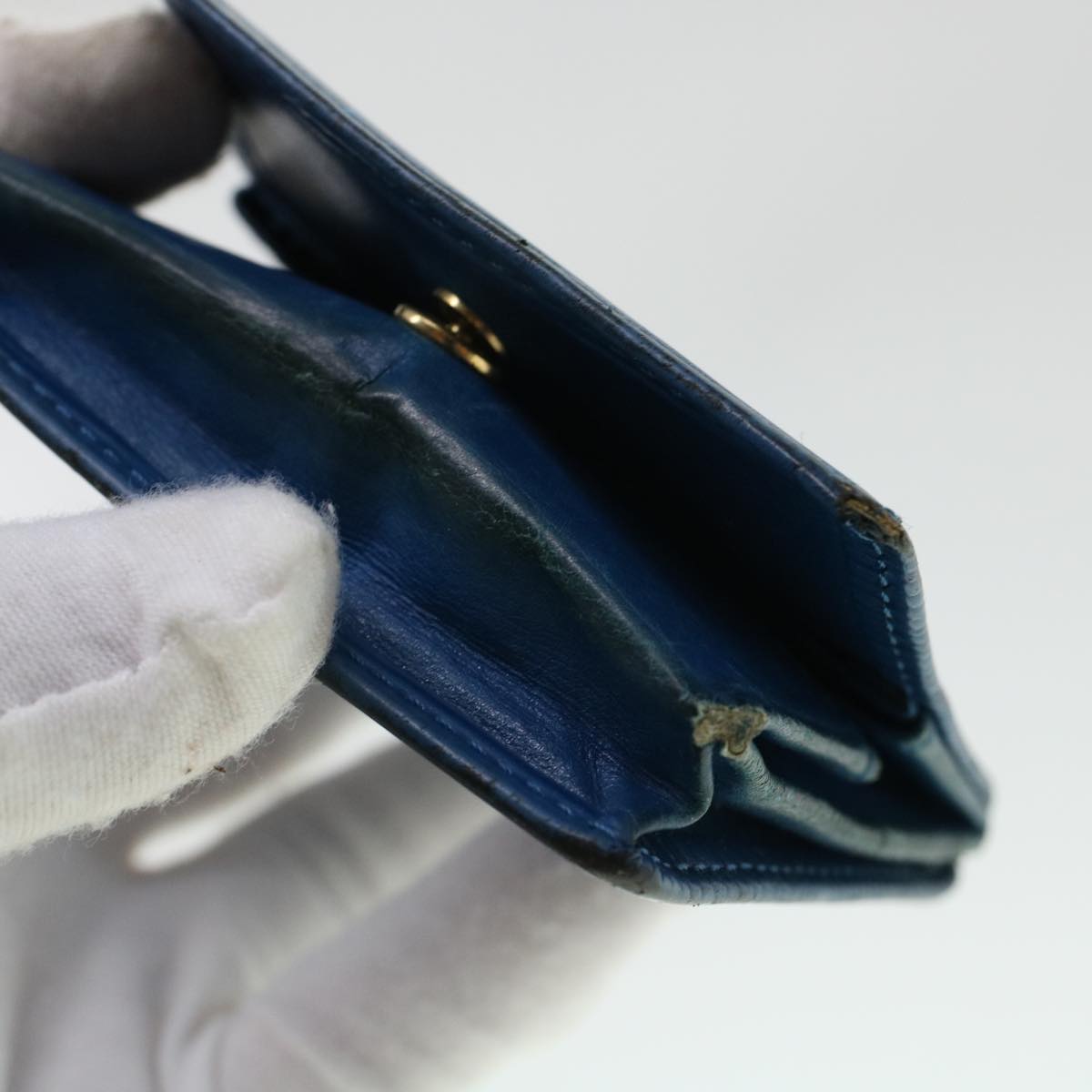 LOUIS VUITTON Epi Porte Monnaie Boite Coin Purse Blue M63695 LV  43541