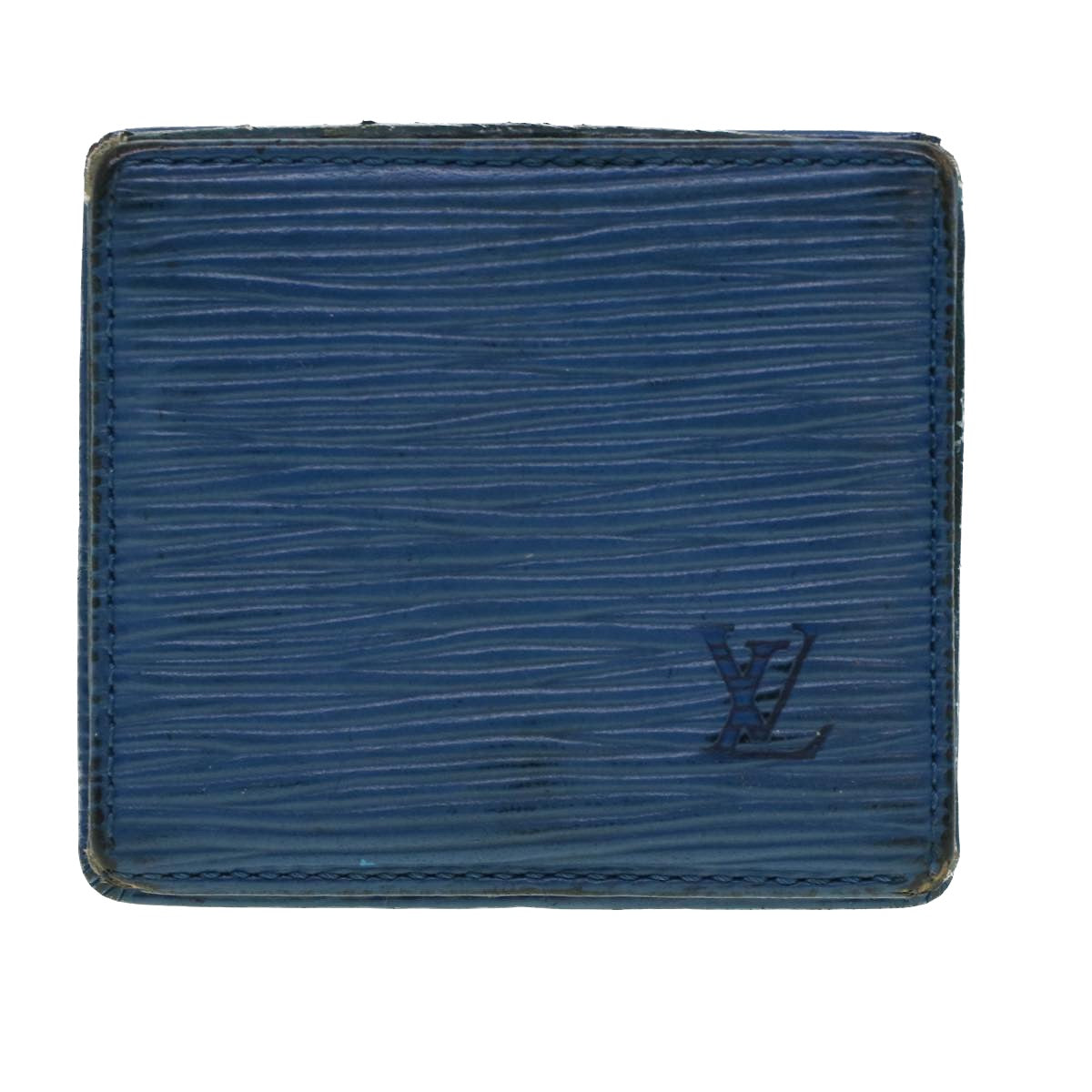 LOUIS VUITTON Epi Porte Monnaie Boite Coin Purse Blue M63695 LV  43541