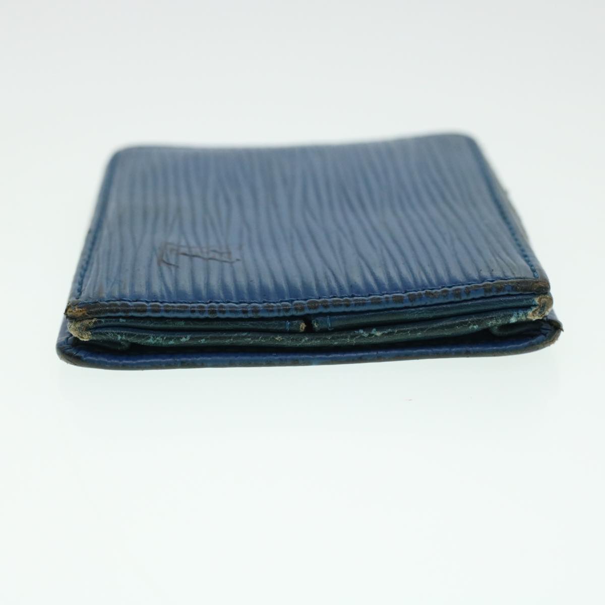 LOUIS VUITTON Epi Porte Monnaie Boite Coin Purse Blue M63695 LV  43541