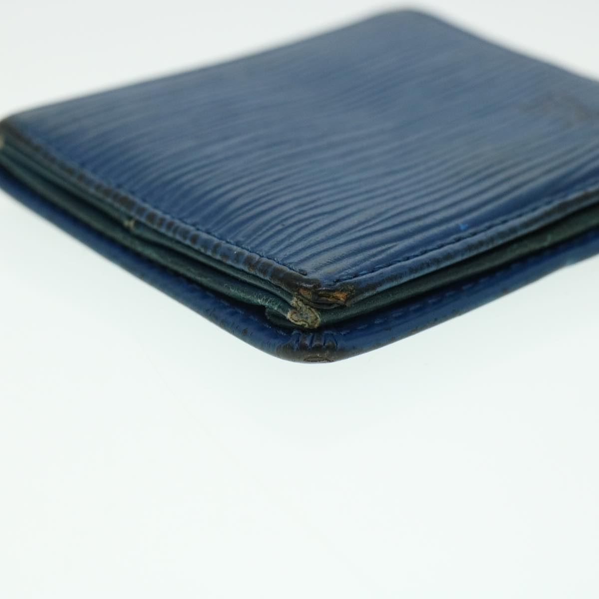 LOUIS VUITTON Epi Porte Monnaie Boite Coin Purse Blue M63695 LV  43541