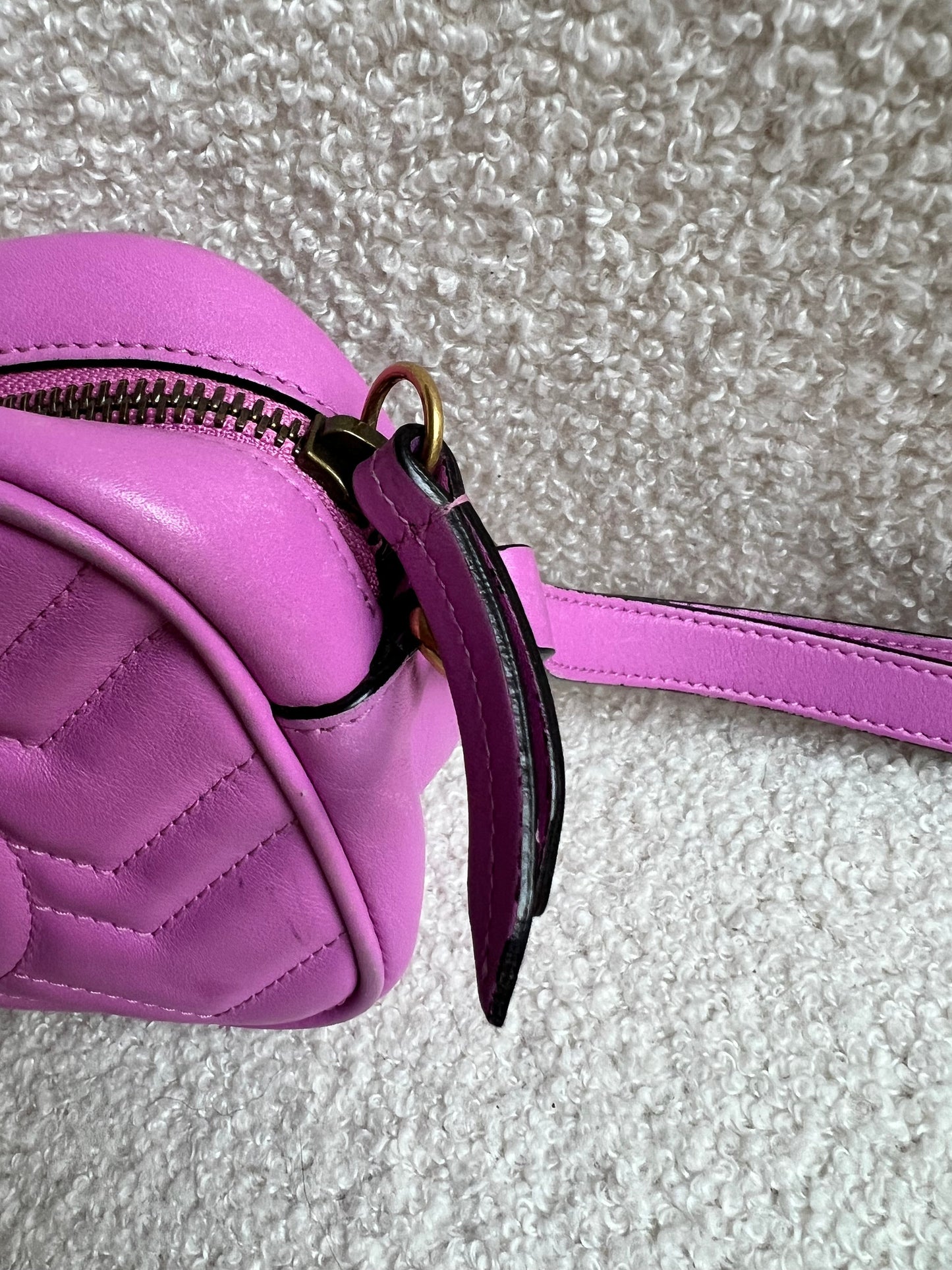 Gucci GG Pink Marmont Clutch