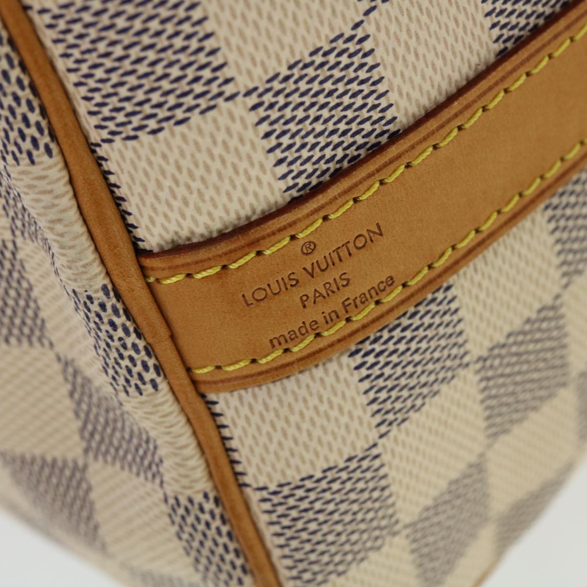 LOUIS VUITTON Damier Azur Speedy Bandouliere 25 Hand Bag N41000 LV Auth 43997