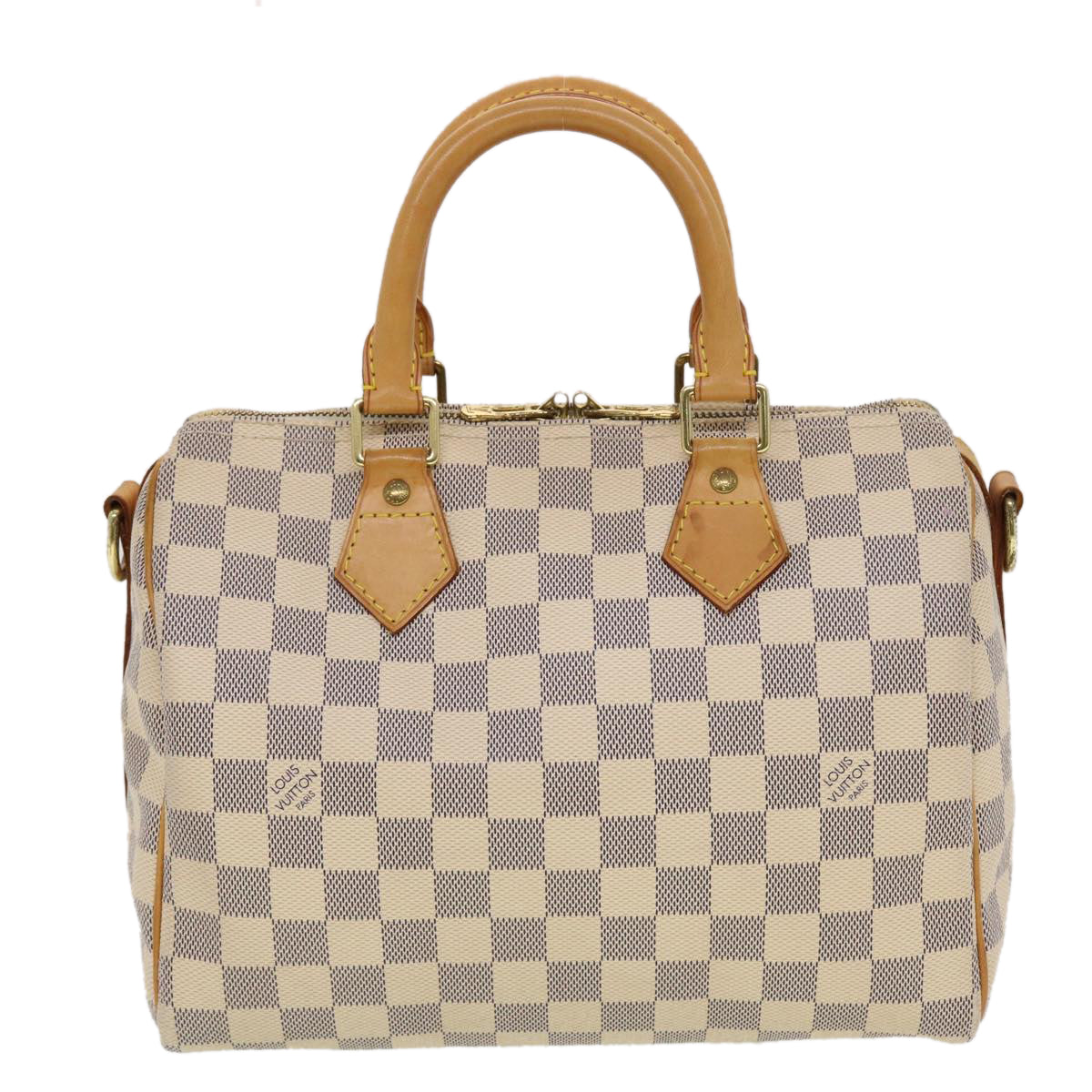 LOUIS VUITTON Damier Azur Speedy Bandouliere 25 Hand Bag N41000 LV Auth 43997