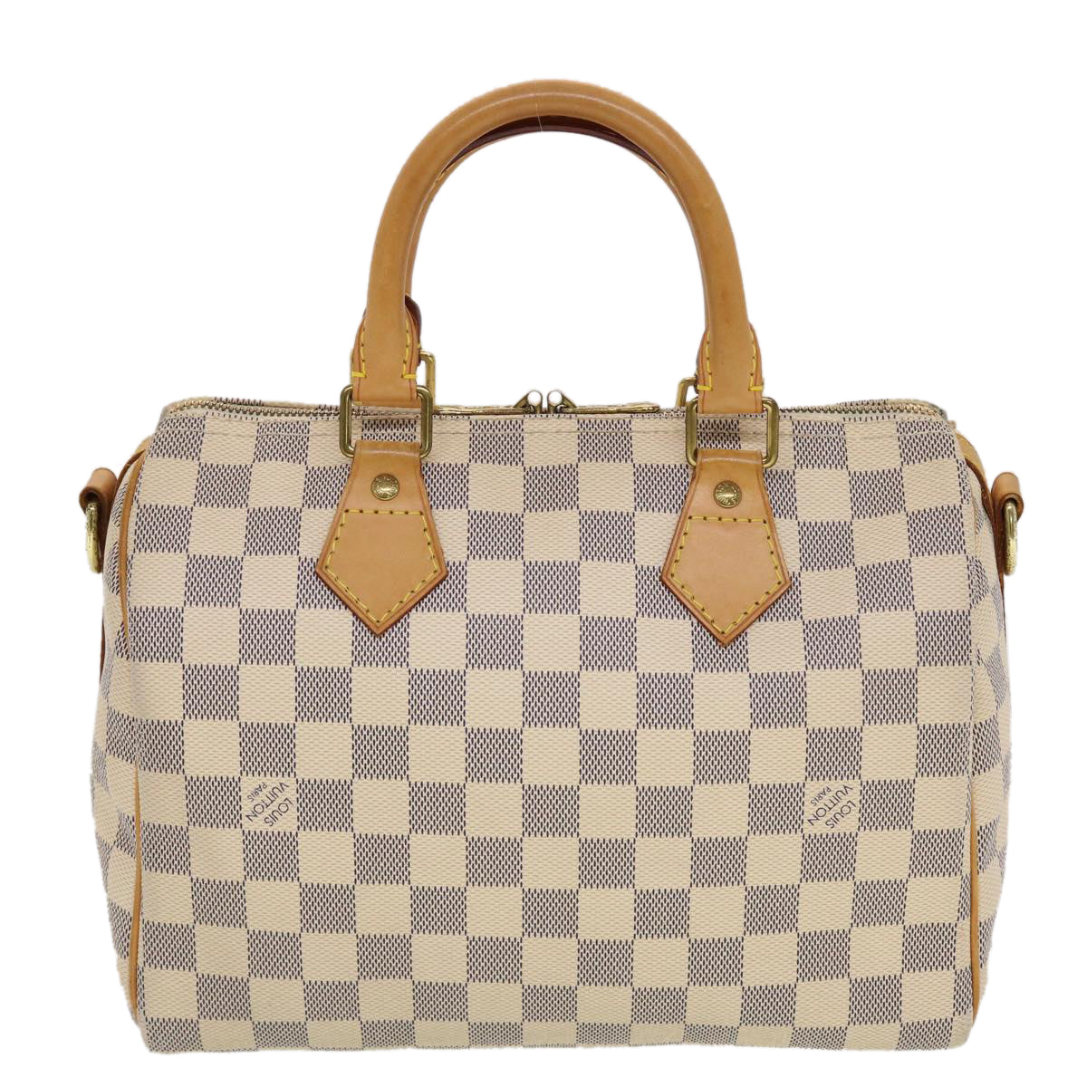 LOUIS VUITTON Damier Azur Speedy Bandouliere 25 Hand Bag N41000 LV Auth 43997