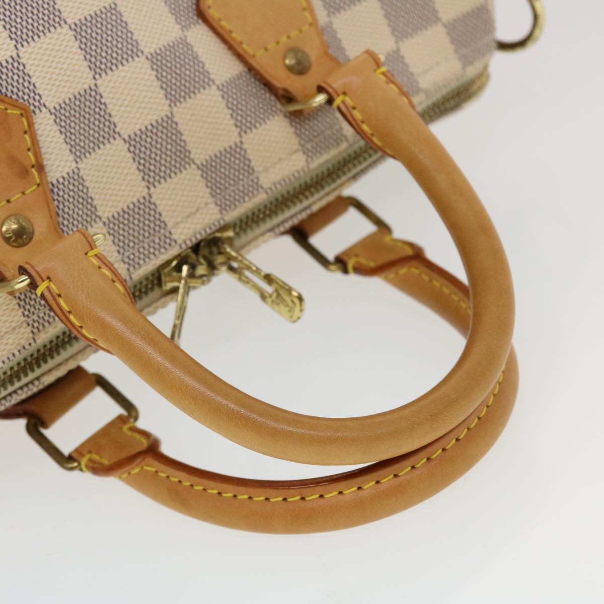 LOUIS VUITTON Damier Azur Speedy Bandouliere 25 Hand Bag N41000 LV Auth 43997