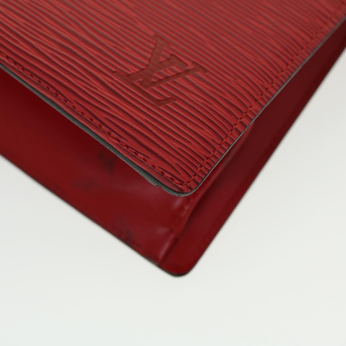 LOUIS VUITTON Epi Trousse Crete Clutch Bag Red M48407 LV  44301